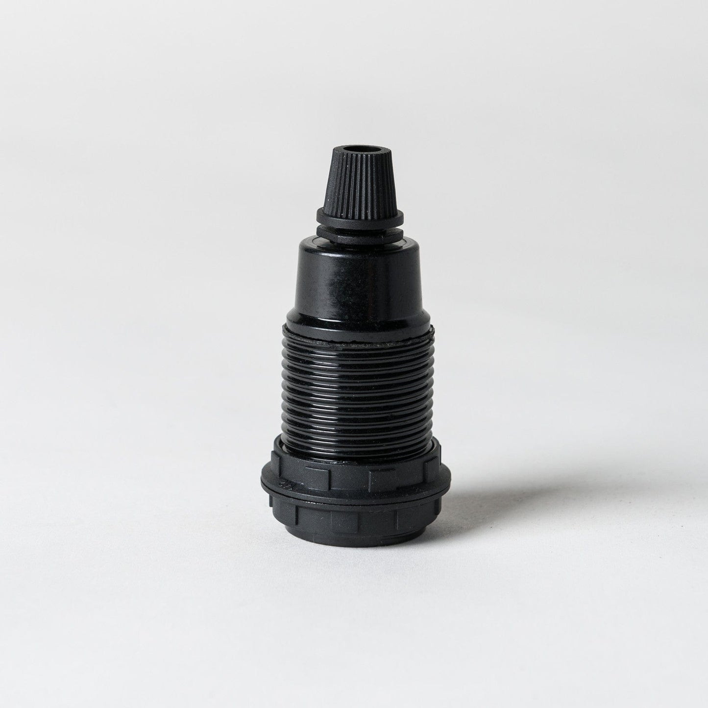 E14 Black Bakelite Lampholder with grip - Enamel Shades
