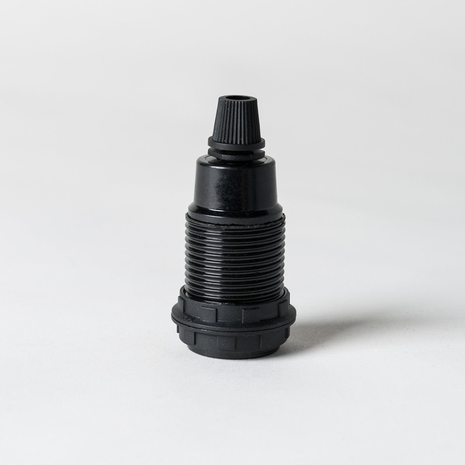 E14 Black Bakelite Lampholder with grip - Enamel Shades