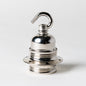 E27 Wide Ring Lampholder with hook - Nickel - Enamel Shades
