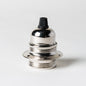 E27 Wide Ring Lampholder with grip - Nickel - Enamel Shades