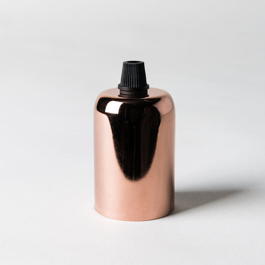 E27 Drop Cap Lampholder - Copper - www.enamelshades.co.uk