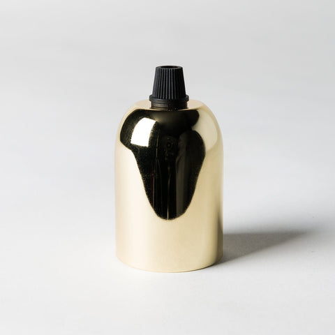 E27 Drop Cap Lampholder - Brass