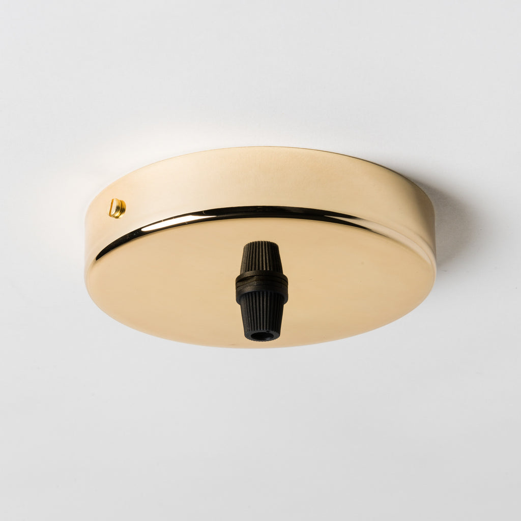 Brass 100mm Ceiling Rose - 1 Outlet