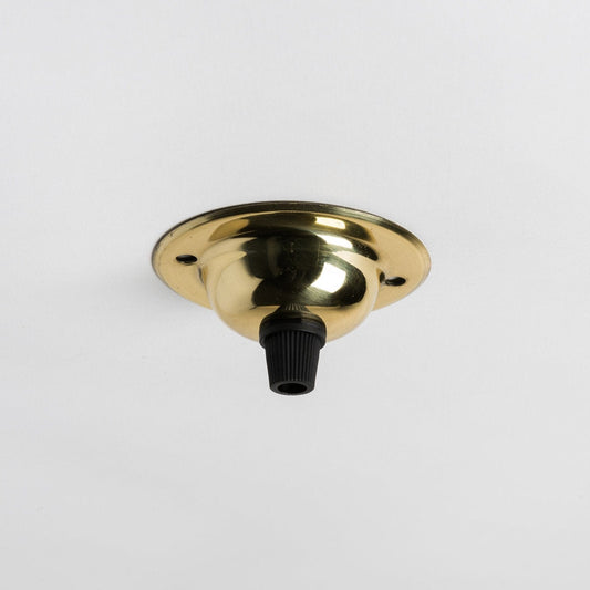 Small Ceiling Rose - Brass - Enamel Shades