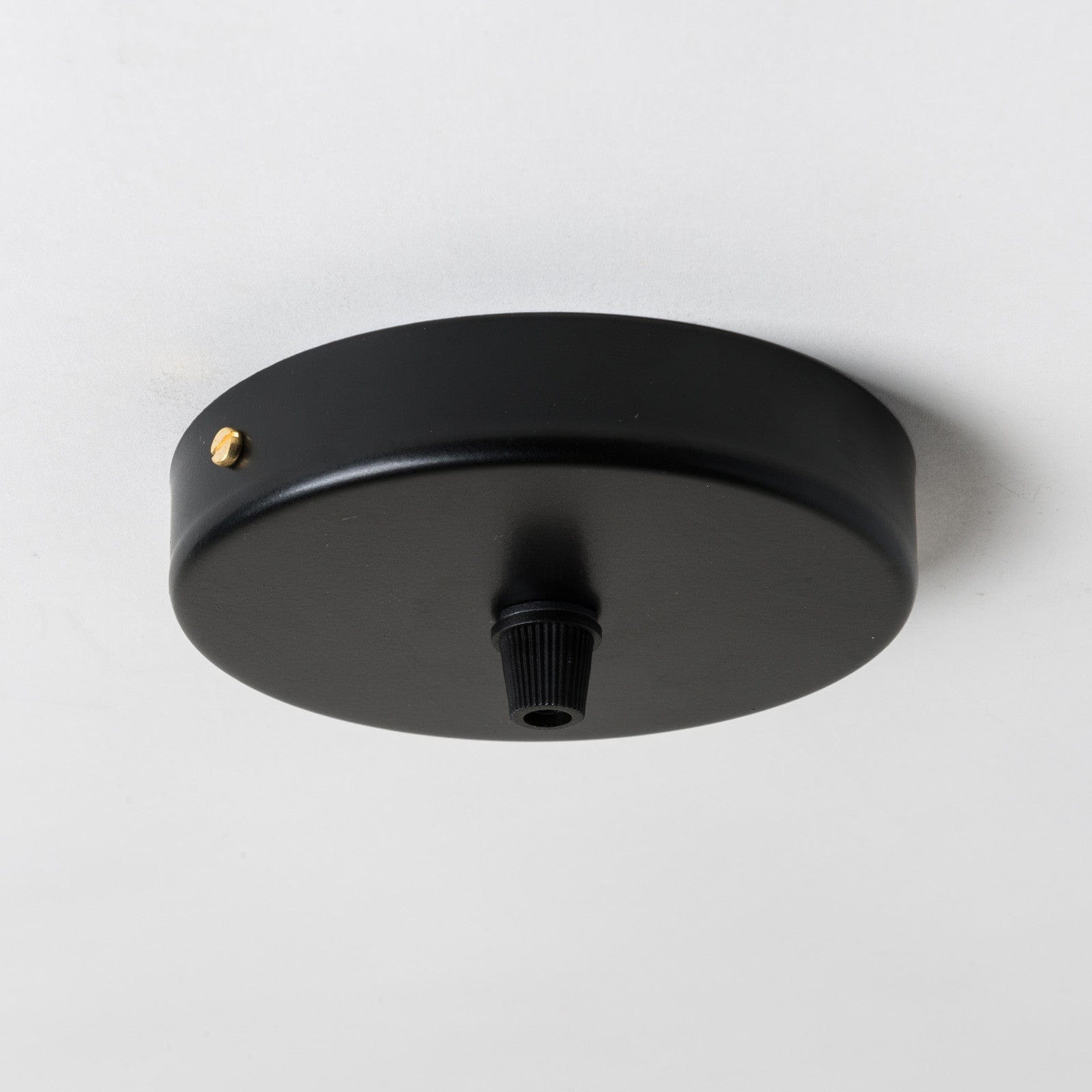 Black Steel 100mm Ceiling Rose - 1 Outlet - Enamel Shades
