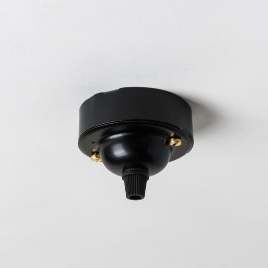 Small Chunky Ceiling Rose - Black - Enamel Shades