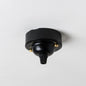 Small Chunky Ceiling Rose - Black - Enamel Shades