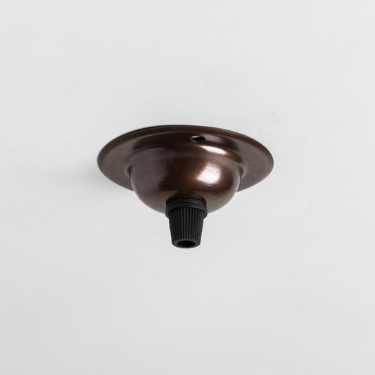 Small Ceiling Rose - Old English Brass - Enamel Shades