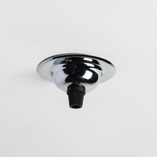 Small Ceiling Rose - Chrome - Enamel Shades