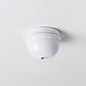 Ceramic Small Dome Ceiling Rose - White - Enamel Shades