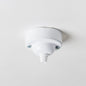 Small Chunky Ceiling Rose - White - Enamel Shades