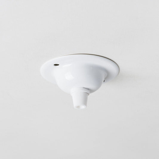 Small Ceiling Rose - White - Enamel Shades