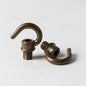 M10 Male Hook Only - Old English Brass - www.enamelshades.co.uk