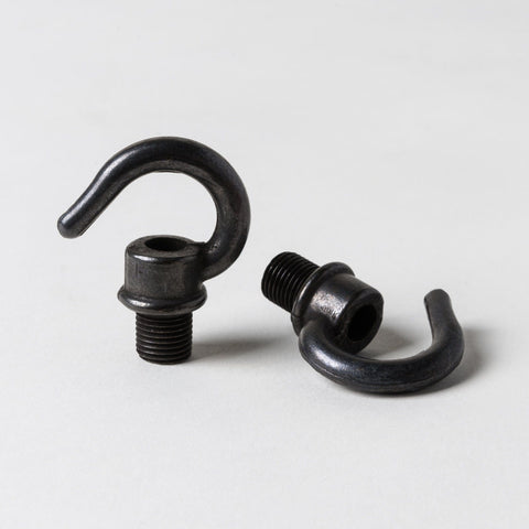 M10 Male Hook Only - Black