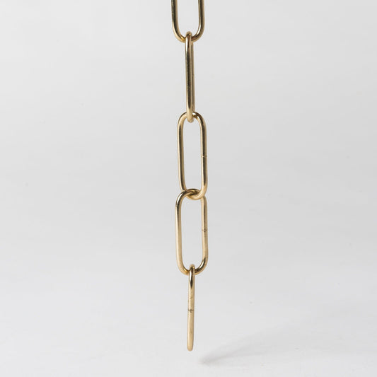 38mm Chain - Brass - www.enamelshades.co.uk