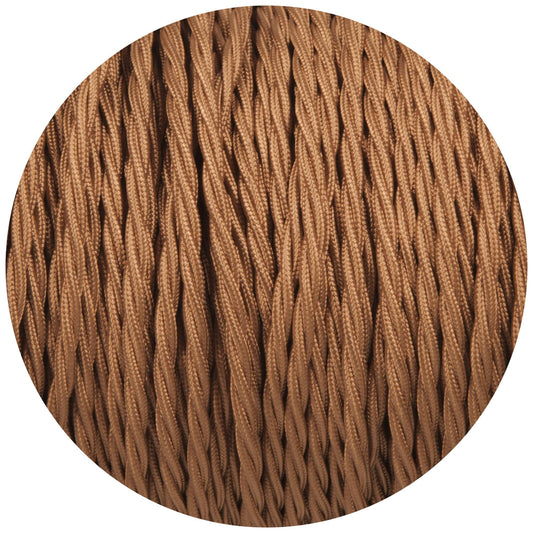 Havanna Gold Twisted Fabric Braided Cable - Enamel Shades