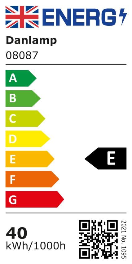 Danlamp Mega Edison Bayonet 40W - www.enamelshades.co.uk