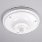 Ceramic Small Ceiling Rose - Black - Enamel Shades