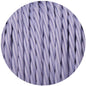 Light Purple Twisted Fabric Cable - www.enamelshades.co.uk