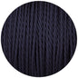 Navy Blue Twisted Fabric Braided Cable - Enamel Shades