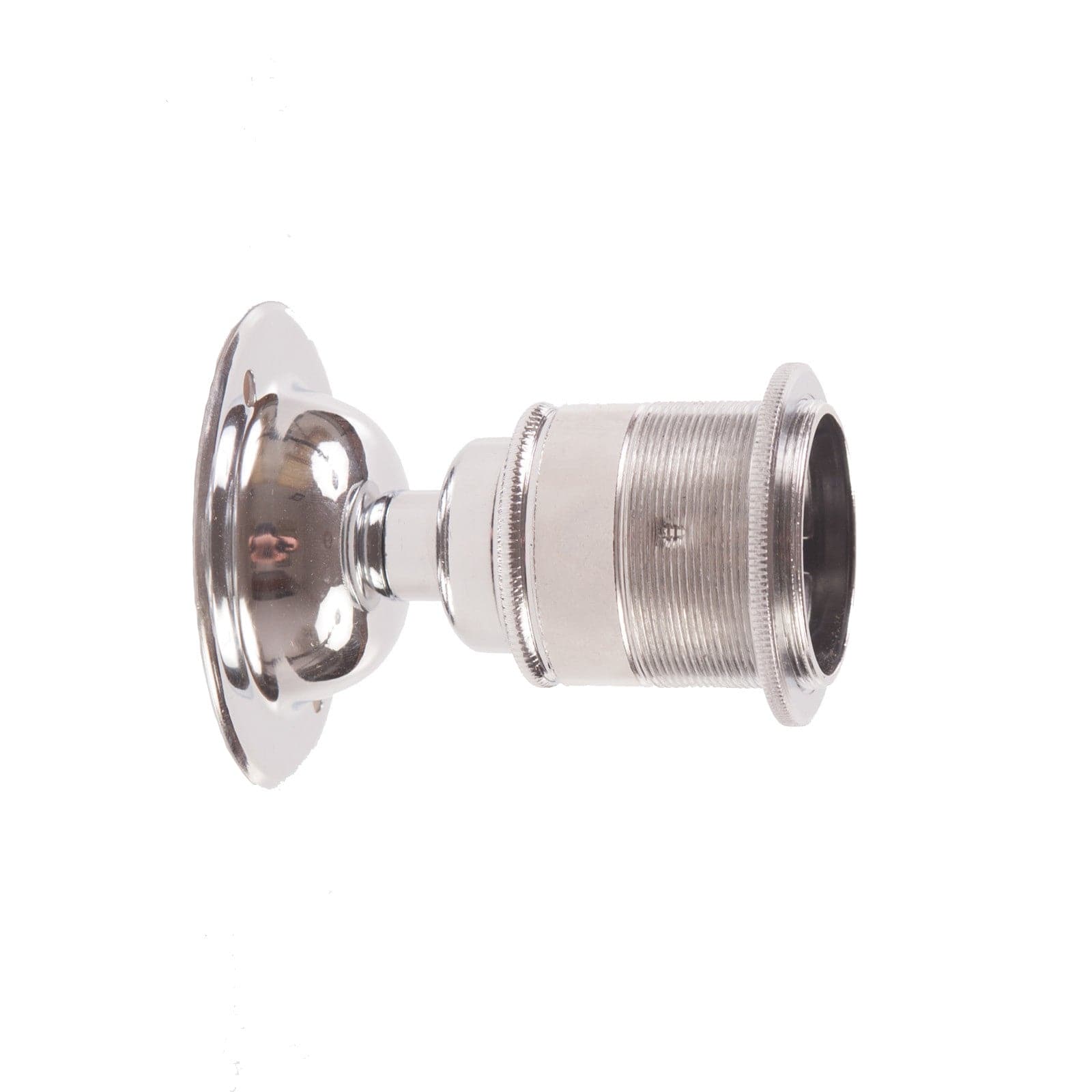 E27 Fixed Period Wall Light - Nickel - www.enamelshades.co.uk