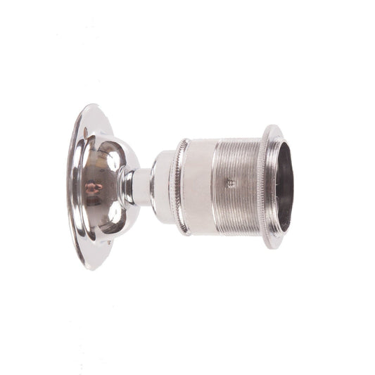 E27 Fixed Period Wall Light - Nickel - www.enamelshades.co.uk
