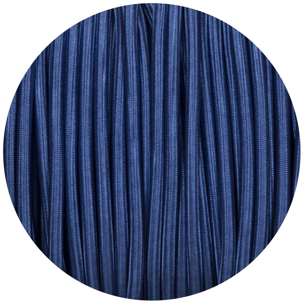 Royal Blue Round Fabric Braided Cable