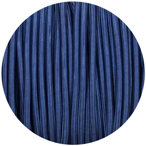 Royal Blue Round Fabric Braided Cable