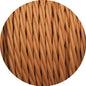 Rust Brown Twisted Fabric Cable - www.enamelshades.co.uk