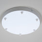 White Steel Ceiling Rose Large 300mm - 6 Outlets - www.enamelshades.co.uk
