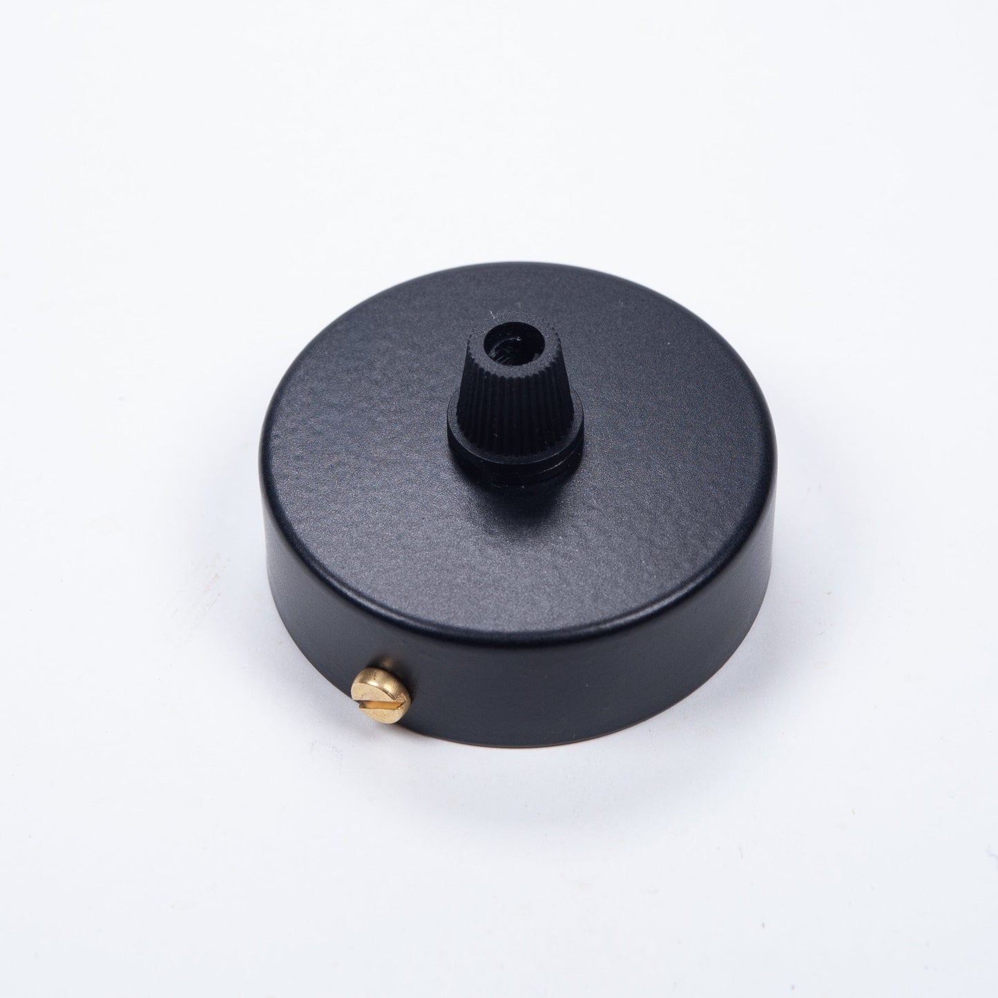 Black Steel Ceiling Rose 60mm - Enamel Shades