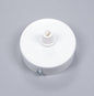 White Steel Ceiling Rose 80mm - White - www.enamelshades.co.uk