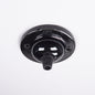 Ceramic Small Ceiling Rose - Black - Enamel Shades