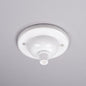 Ceramic Small Ceiling Rose - White - Enamel Shades