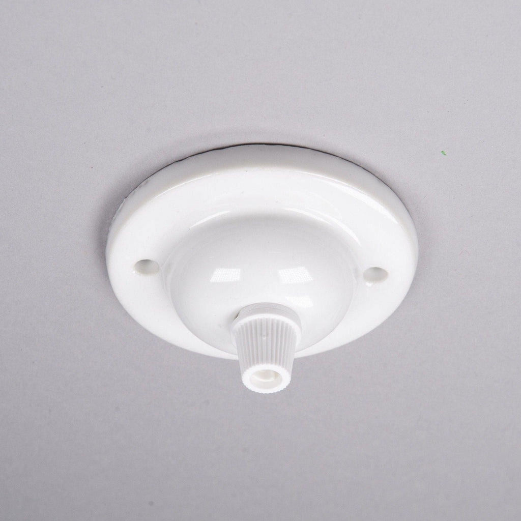 Ceramic Small Ceiling Rose - White