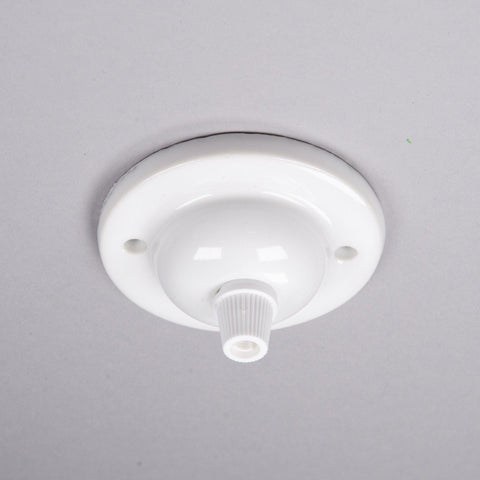 Ceramic Small Ceiling Rose - White