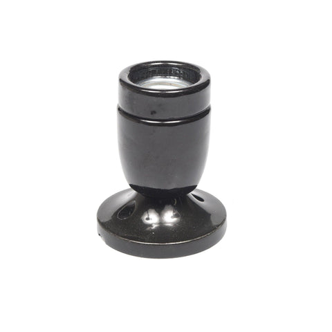 Fixed Ceramic Wall Light - Black