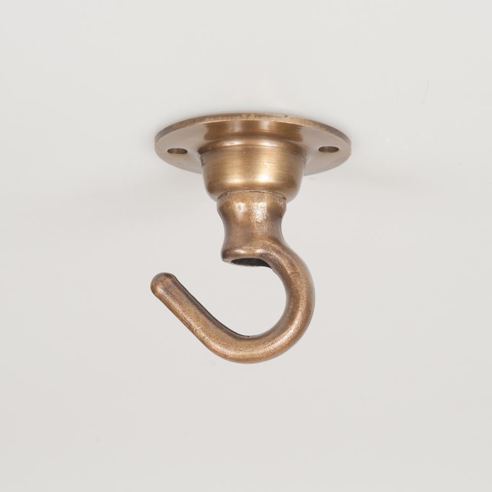 Small Ceiling Hook - Antique Brass