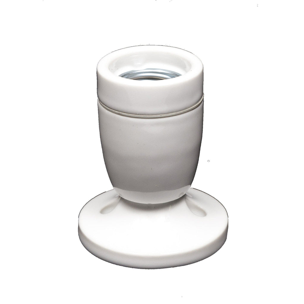Fixed Ceramic Wall Light - White