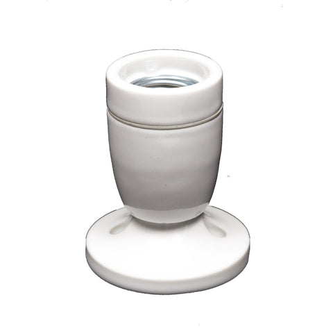 Fixed Ceramic Wall Light - White