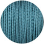 Turquoise Twisted Fabric Braided Cable - Enamel Shades