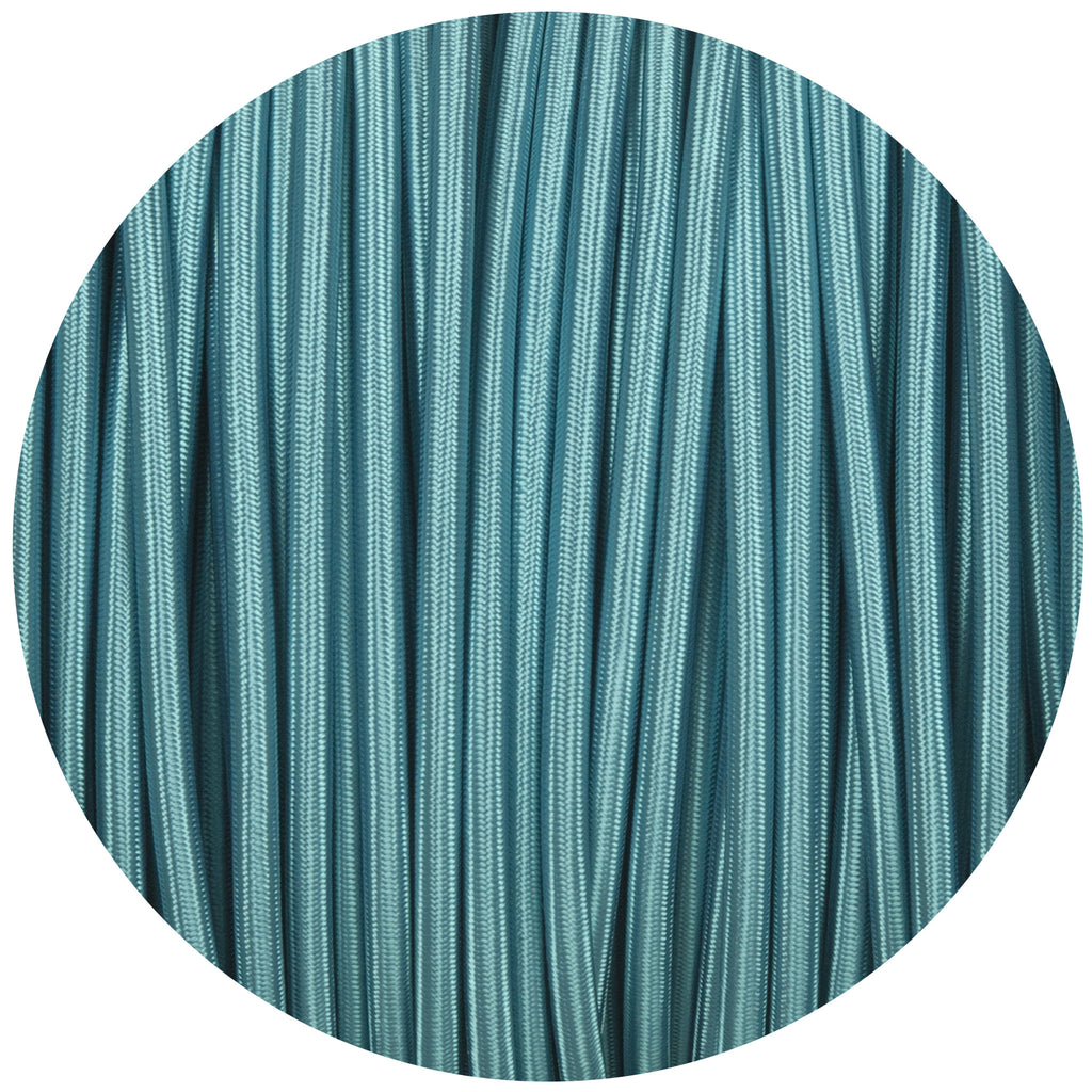 Turquoise Round Fabric Braided Cable