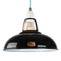 LARGE VINTLUX '1933' SHADE ALL COLOURS - SHADE ONLY - Black - www.enamelshades.co.uk