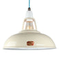 LARGE VINTLUX '1933' SHADE ALL COLOURS - SHADE ONLY - Light Cream - www.enamelshades.co.uk