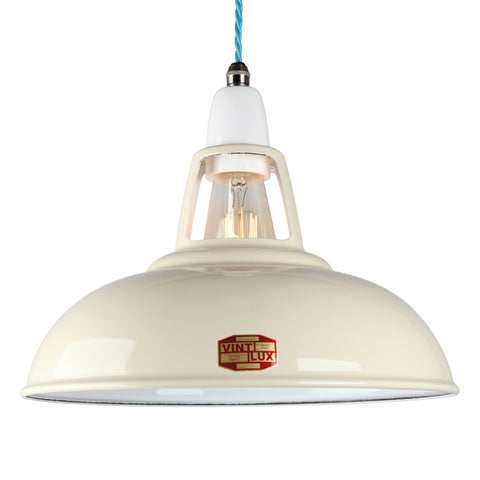 LARGE VINTLUX '1933' SHADE ALL COLOURS - SHADE ONLY - LIGHT CREAM
