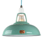 LARGE VINTLUX '1933' SHADE ALL COLOURS - SHADE ONLY - Vintage Teal - www.enamelshades.co.uk
