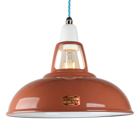 LARGE VINTLUX '1933' SHADE ALL COLOURS - SHADE ONLY - TERRACOTTA