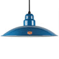 Large Vintlux 'HX26' Steel Shade-Shade Only - Petrol Blue - www.enamelshades.co.uk