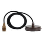 Vintlux E14 Pendant Set - Bronze - www.enamelshades.co.uk