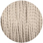 White Twisted Fabric Braided Cable - Enamel Shades